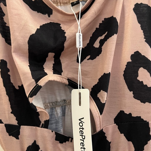 Votepretty size small animal print cut out sundress - Picture 5 of 6